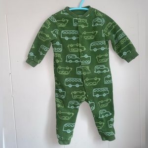 Joe Fresh boy car fleece sleeper 6-12